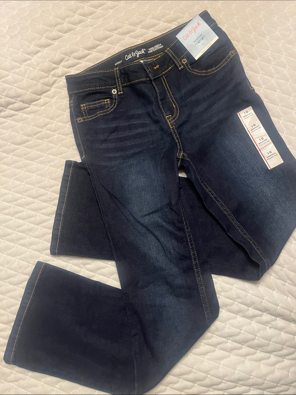 Cat & Jack Dark Blue Kids Bootcut Jeans